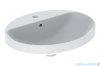 Geberit VariForm Umywalka owalna z półką z otworem na baterię 55x45cm szkliwiony spód 500.721.01.2